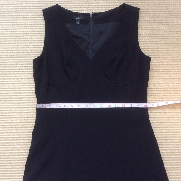 Talbots Formal Black Dress Sleeveless - Size 8 - Picture 5 of 11
